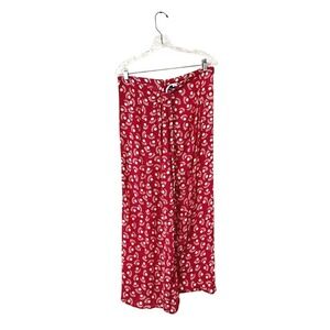NWT‎ Wild Pony Red Patterned Maxi Skirt Wrap - Size Large